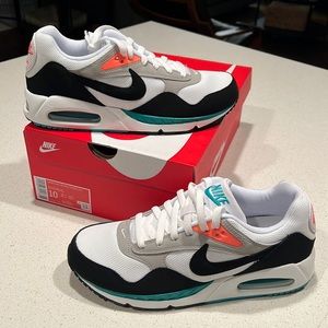 NEW! Women’s Nike Air Mac Correlate - white/black-new green, mango. size 10.